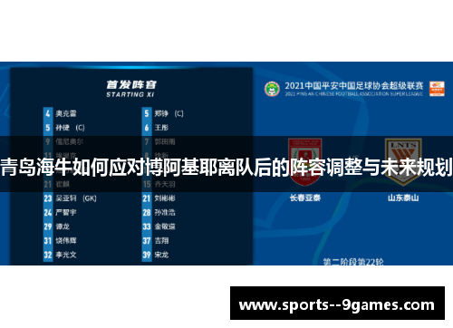 青岛海牛如何应对博阿基耶离队后的阵容调整与未来规划 青岛海牛如何应对博阿基耶离队后的阵容调整与未来规划